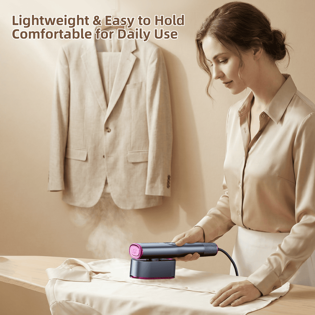 Dr.Flash 1200W Handheld Garment Steamer, Portable Clothes Steamer with LED Display, 7 Settings, 90 Degree Swivel Handle for Home and Travel