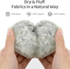 Wool Dryer Balls 6 Pack, Natural Fabric Softener, Dryer Balls Laundry Reusable, Reduces Clothing Wrinkles and Saves Drying Time (Gray)