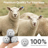 Wool Dryer Balls 6 Pack, Natural Fabric Softener, Dryer Balls Laundry Reusable, Reduces Clothing Wrinkles and Saves Drying Time (Gray)