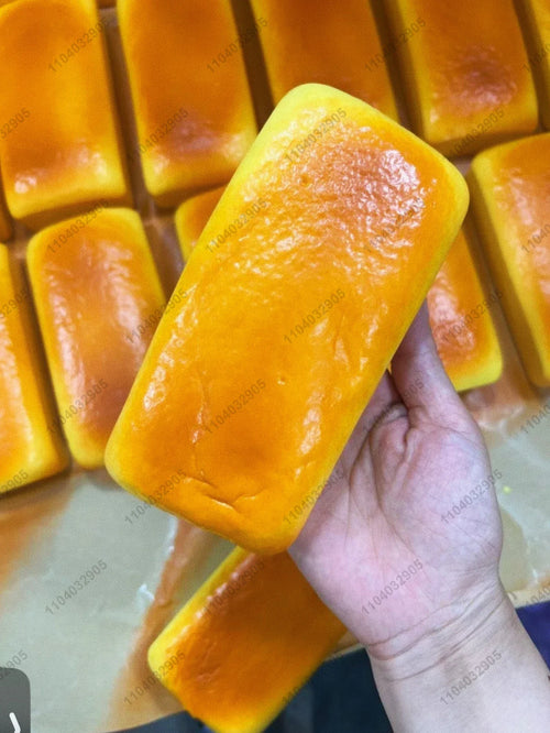 Cheese Cake Bread Squishy Toy Slow Rising Grilled Rice Cake Slow Rebound Squeeze Toy Stress Release Hand Relax Toy Gift Toy
