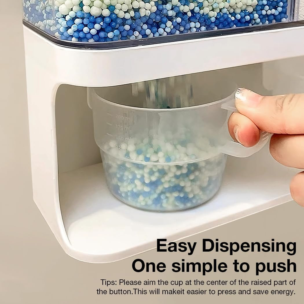 Laundry Beads Dispenser -Laundry Detergent Dispenser, Easy Access to Scented Beads, Laundry Room Organization Suitable for Laundry Beads , Laundry Powder, Rice (BPA Free )
